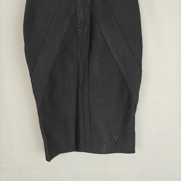 House Of CB Pencil Bandage Knee Length Skirt In Charcoal Grey Size Small Women's - Picture 6 of 8